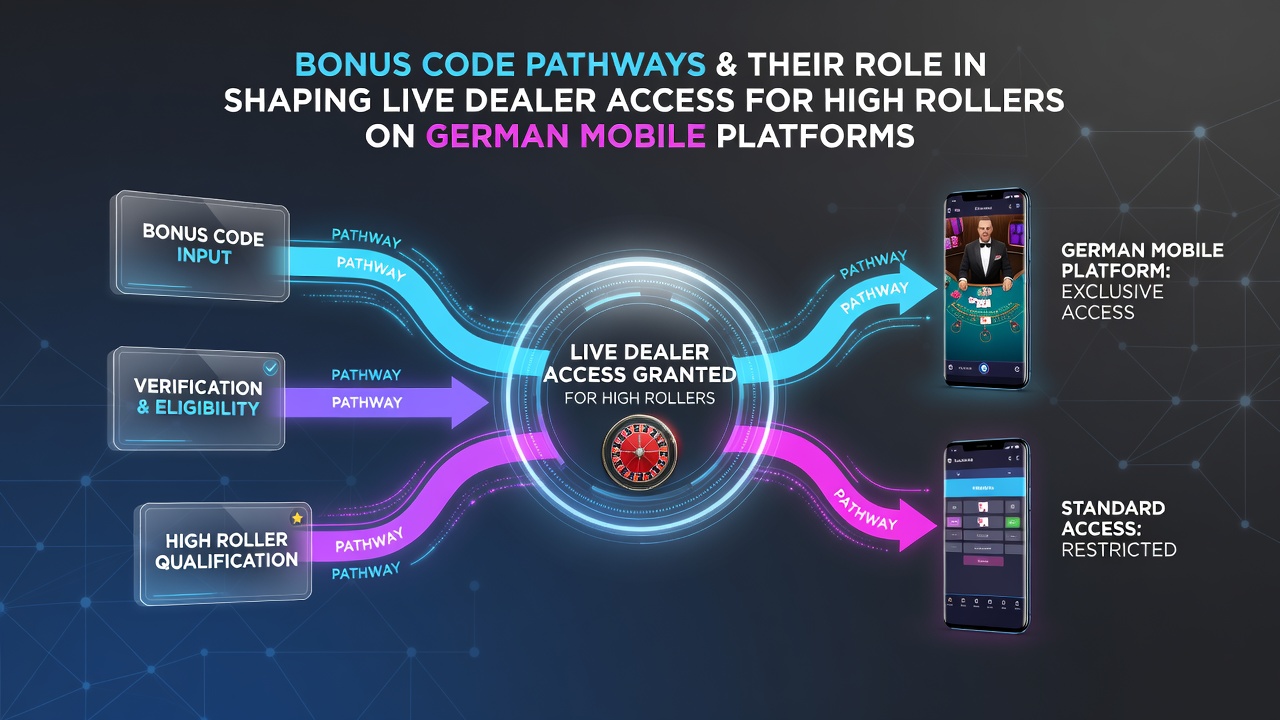 Illustration der Verifizierungs- und Bonus-Pfade für Live-Dealer in deutschen mobilen Casinos