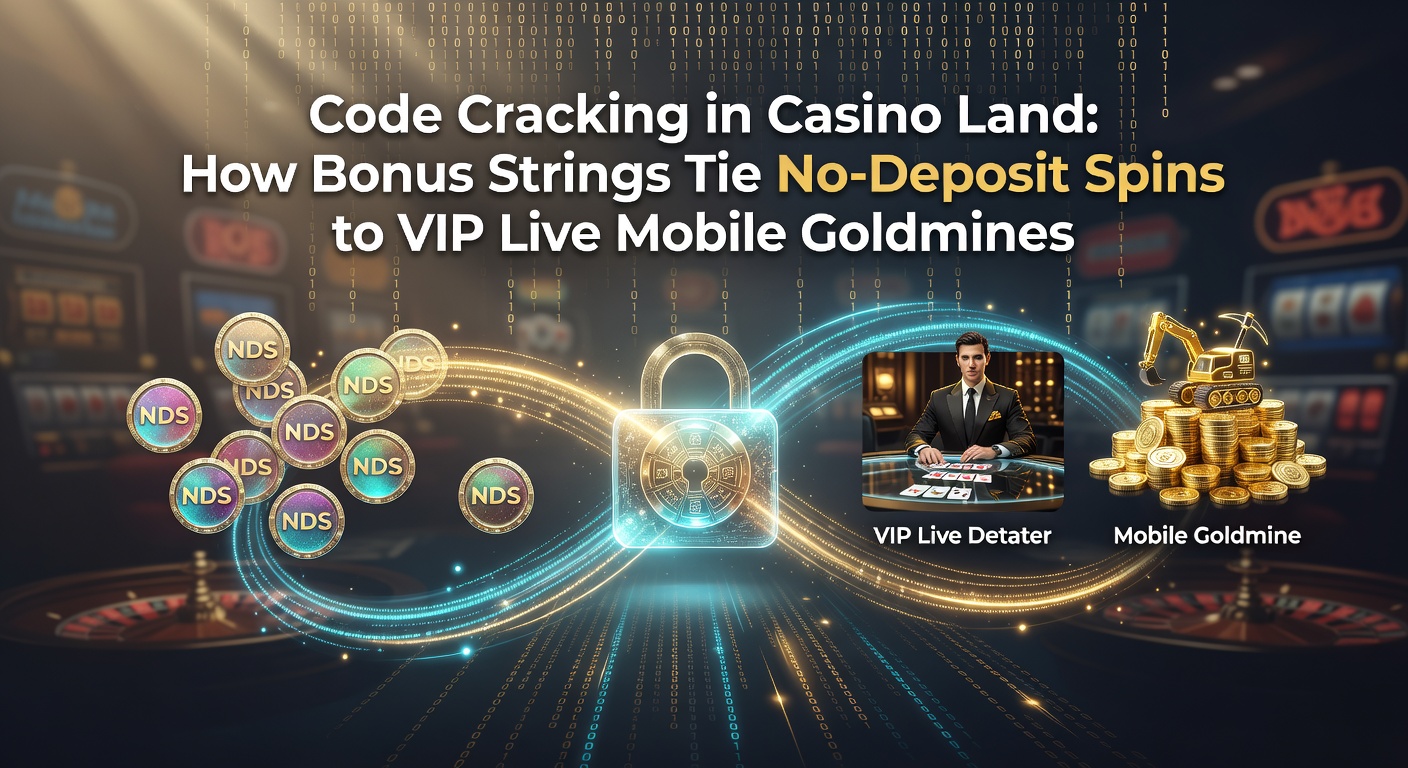 Detaillierte Infografik zu VIP-Stufen mit Bonus-Strings, No-Deposit-Spins und Live-Mobile-Elementen in einem Casino-App-Design