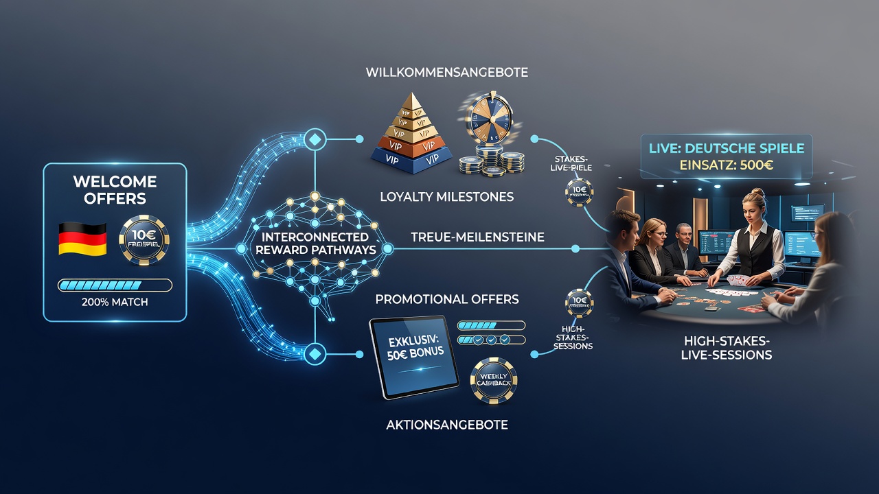 Illustration des Übergangs zu VIP-Live-Dealer-Sessions in mobilen Casinos