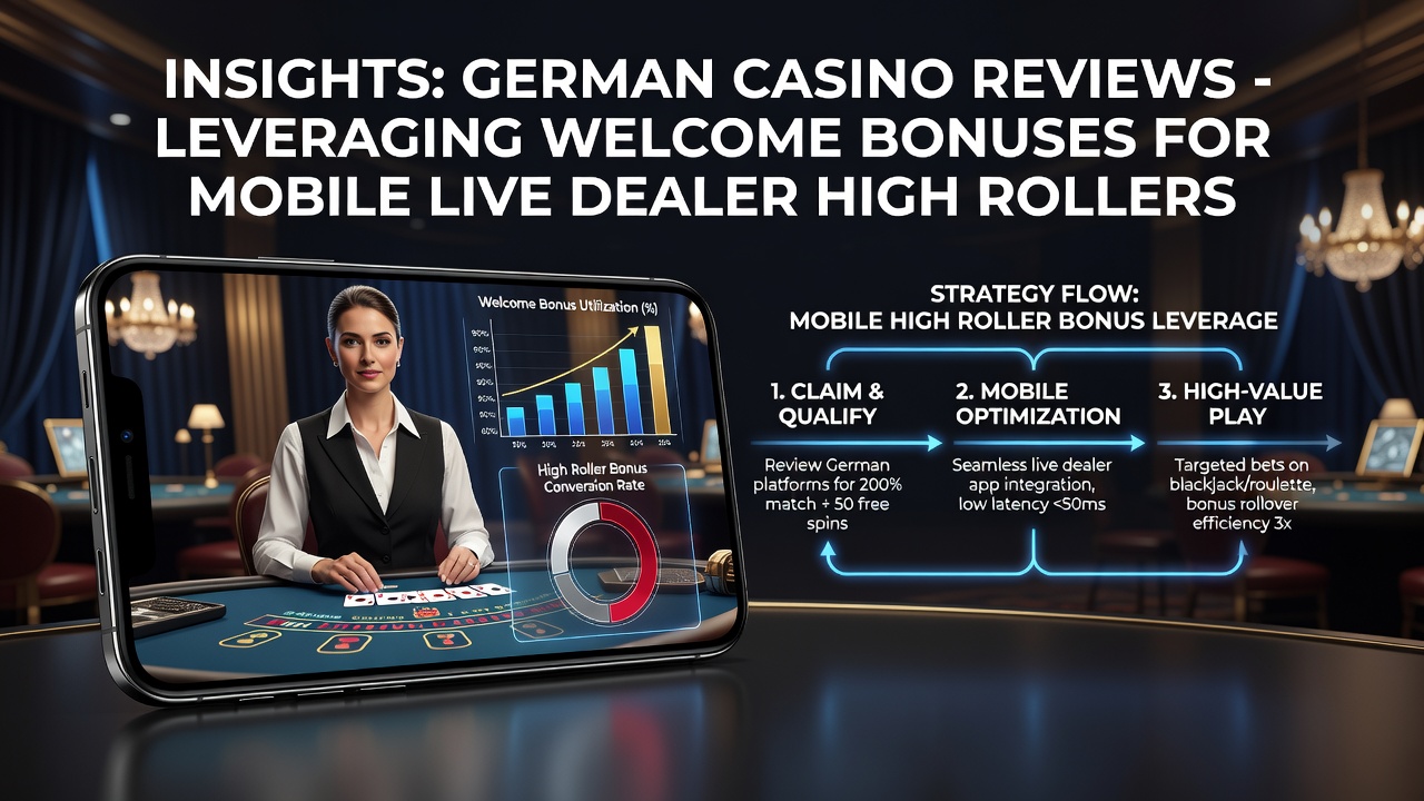 Darstellung mobiler Live-Dealer-Sessions und High-Roller-Boni in deutschen Casinos