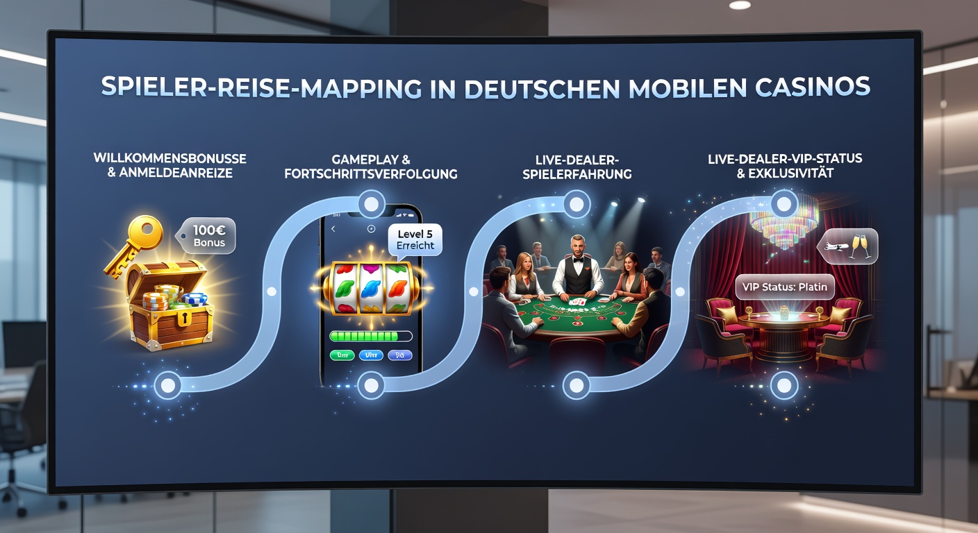Darstellung des Übergangs von mobilen Boni zu Live-Dealer-VIP-Erlebnissen