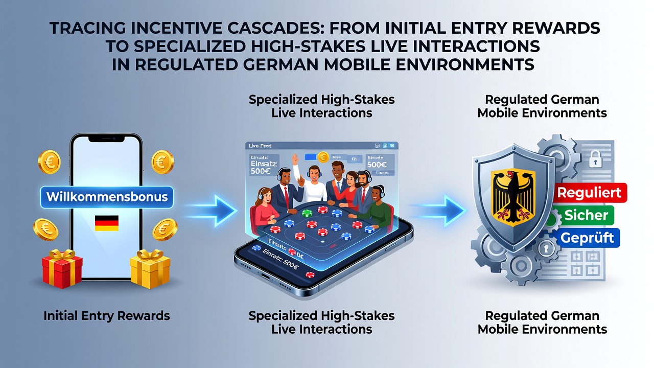 Visualisierung von Anreizketten in deutschen mobilen Casinos von Einstiegsprämien bis zu Live-High-Stakes-Tischen